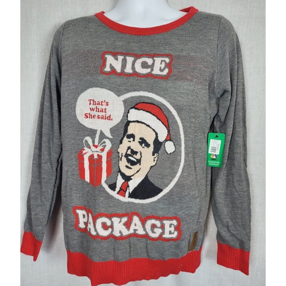 The Office Ugly Christmas Sweater Women's M "Nice Package" NWT Party Unisex